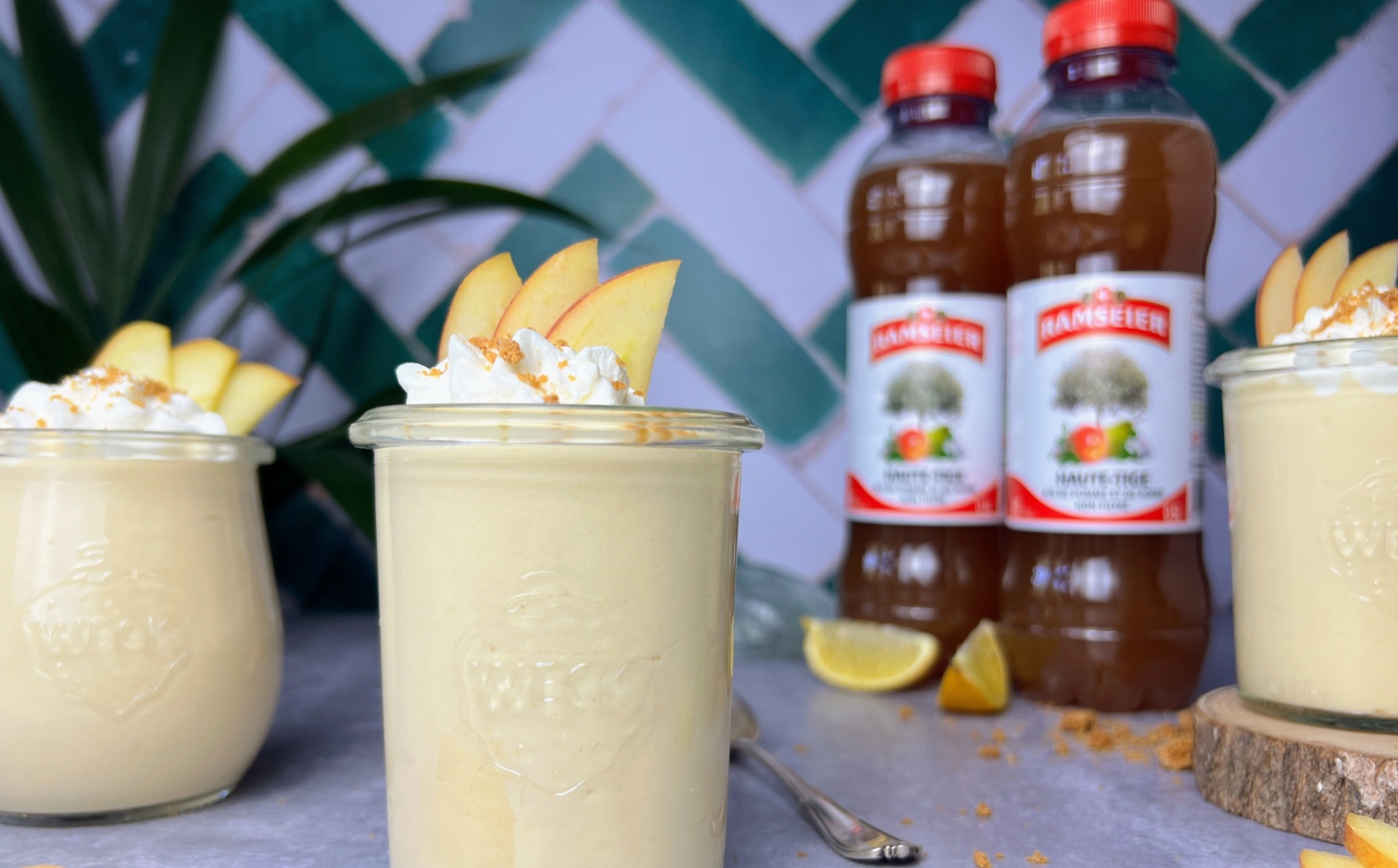 Crème au jus de pomme avec RAMSEIER Haute-Tige