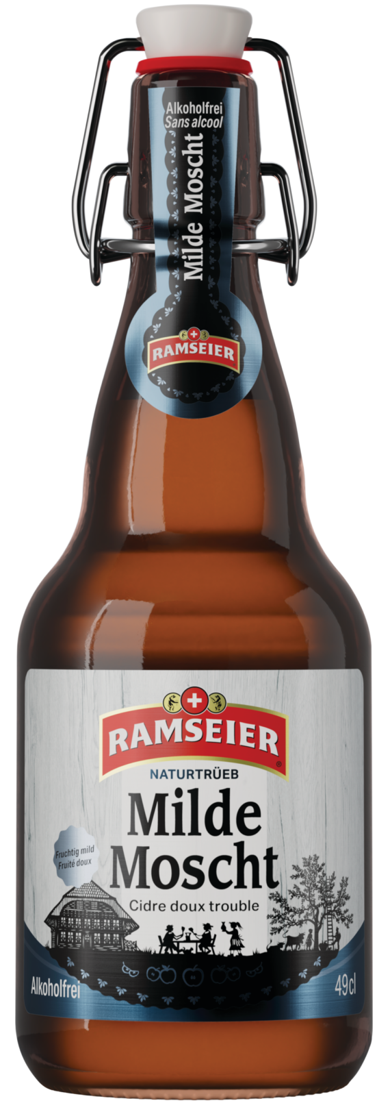 RAMSEIER Milde Moscht 49cl Buegel Ohne Alkohol DE