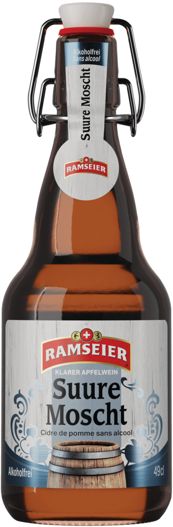 RAMSEIER Suure Moscht Ohne Alkohol 49cl Buegel DE FR