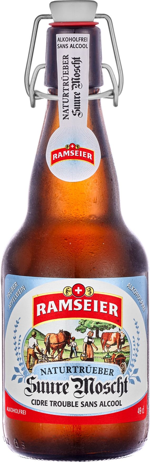 RAMSEIER Suure Moscht trueb ohne Alkohol 49cl